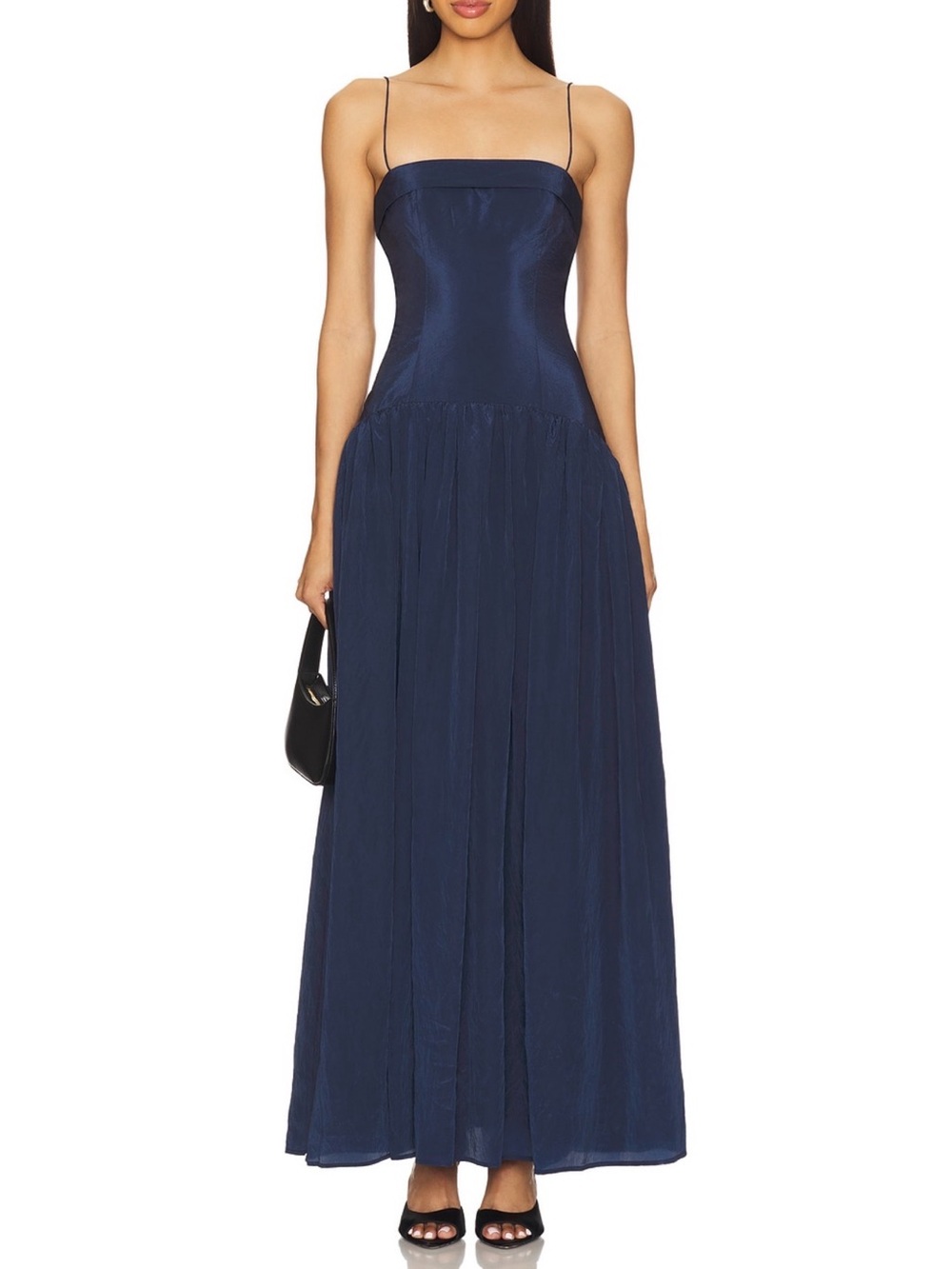 Lovers + Friends Navy Blue Spaghetti Strap Maxi Dress